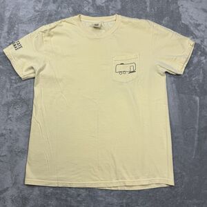 Comfort Colors Shirt Men’s Large Yellow Cotton Delaware State Park Camping